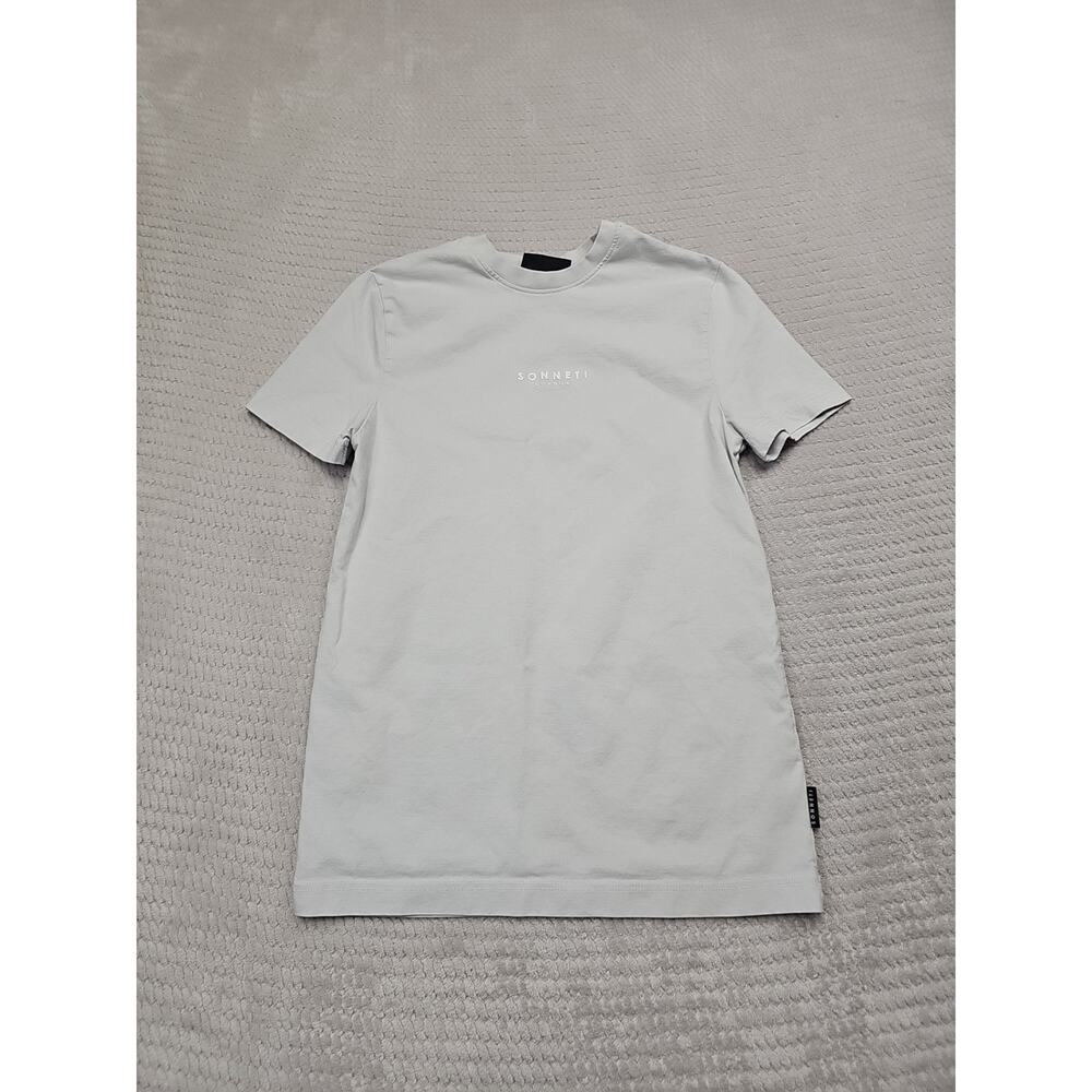 Sonneti London Shirt Mens XS Light Gray Short Sleeve